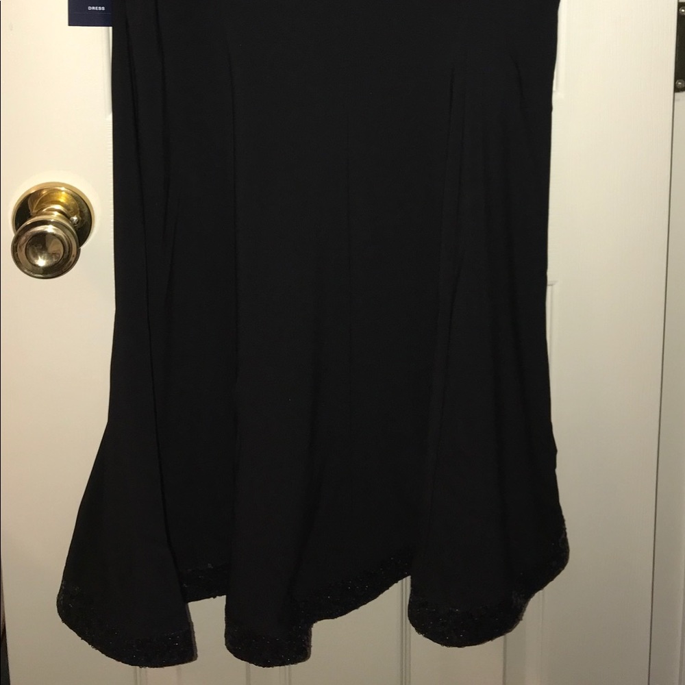 Chaps Jersey Sequin Black Dress Women’s Large - Picture 5 of 8